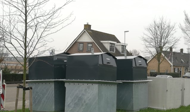 • De nieuwe containers.