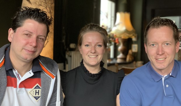• De initiatiefnemers (vlnr): Marco Bijl, Evelien Jansen en Wilco den Hartog.