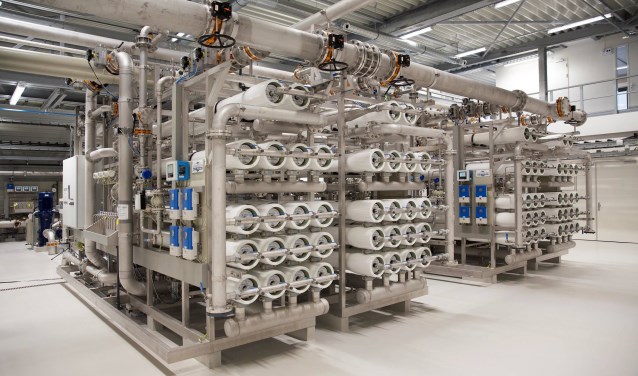 • Membranen bij zuiveringsstation Schuwacht in Krimpen aan de Lek.