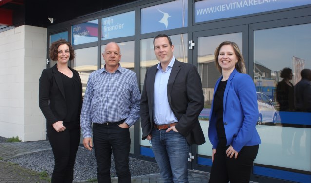 • V.l.n.r. Jaimy Liem, Gerhard van Nimwegen, Stefan Kievit en Daniëlle Kievit.