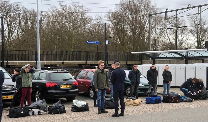 Lars van Oostrum op station Den Helder Zuid.