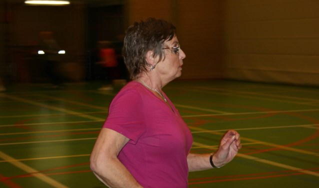 • Margreet van Zuijdam zoeft voorbij tijdens het hardlopen.