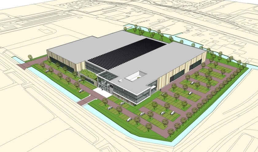 • Een artist impression van de nieuwbouw.