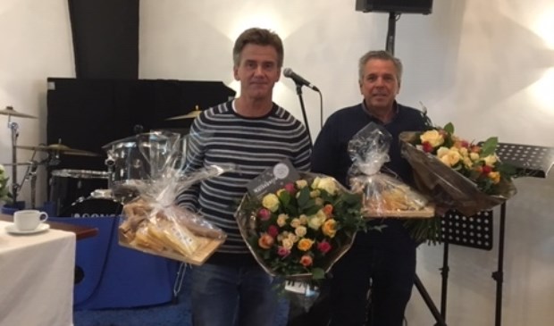 Nico Vink en Zeger van der Stelt namen afscheid van de dorpsraad.