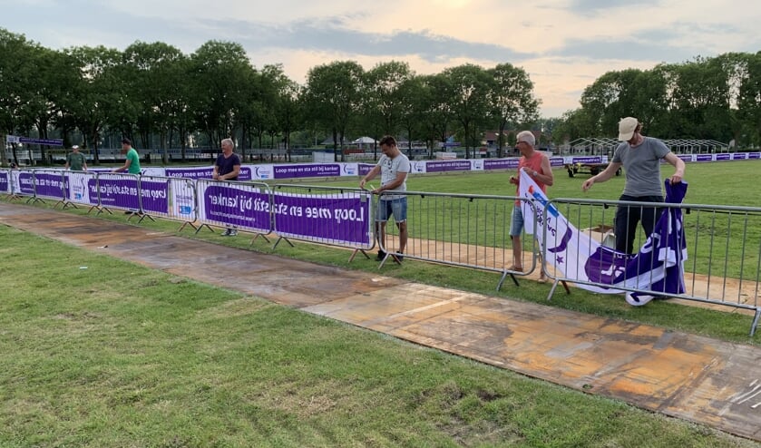 Maandag is begonnen met de opbouw van het terrein voor de Samenloop voor Hoop.
