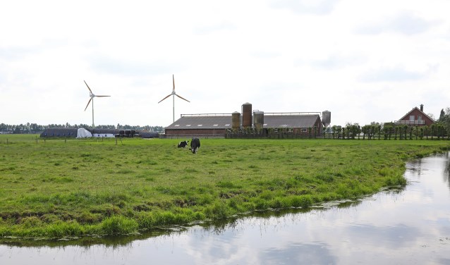 • De windturbines op het perceel Graafland 68 in Groot-Ammers.