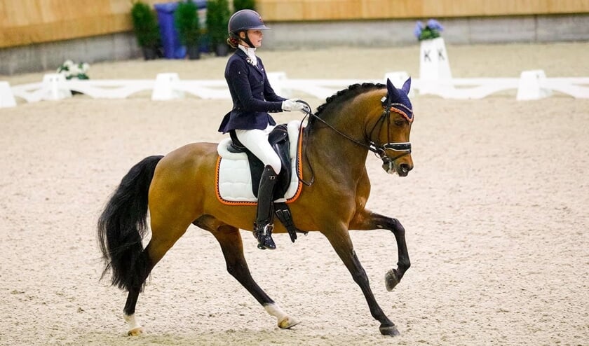 • Tessa met Noordhof's Surprise in actie in Hagen.