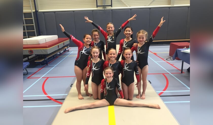 • De turnsters van Olympia kijken terug op een geslaagd seizoen.