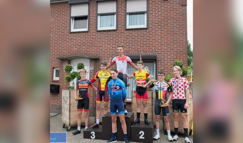 • Christiaan van Rees op het podium in Bocholtz.