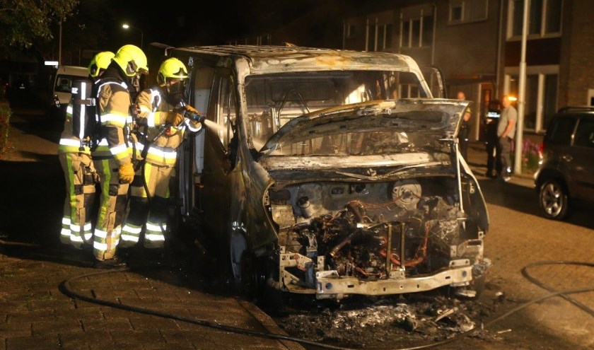 • De bestelbus stond op de kruising Aart van Osstraat met de Burchstraat.