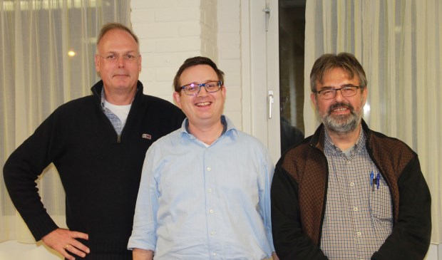 vlnr Bruno van Dunné, Jan-Paul Middelburg, Jan Spendel.