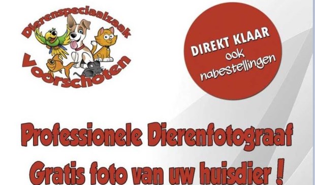 Op 4 april gratis op de foto met je huisdier!