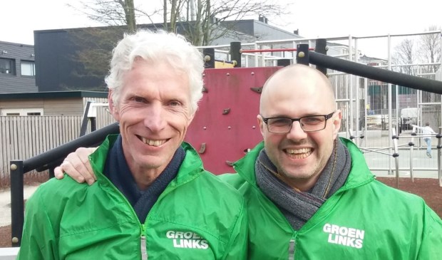 Albert Deuzeman en Joop Bos van GroenLinks. Foto: GL