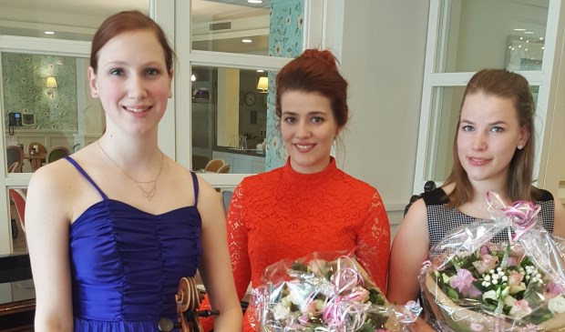 Het Volkmann Trio speelde tijdens het jubileumconcert in Adegeest. Foto: De Toonzetter