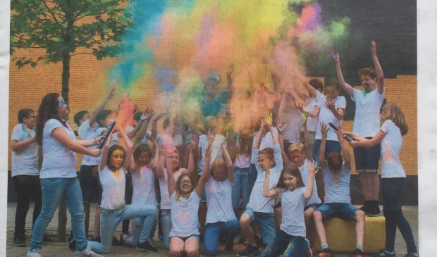 Groep 8 van het Kompas sluit schooljaar af. Foto: Nelleke de Vries