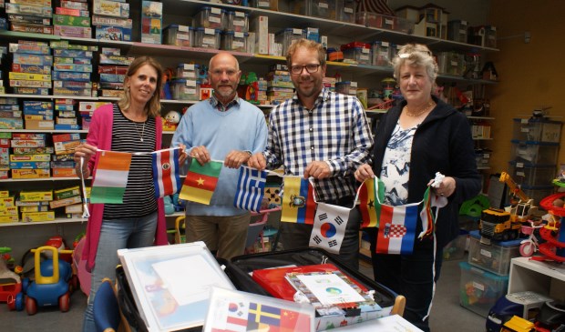 Vlnr José Versluis, Harm Klifman, Johan van Egmond en Adri Brands. Foto: VSK