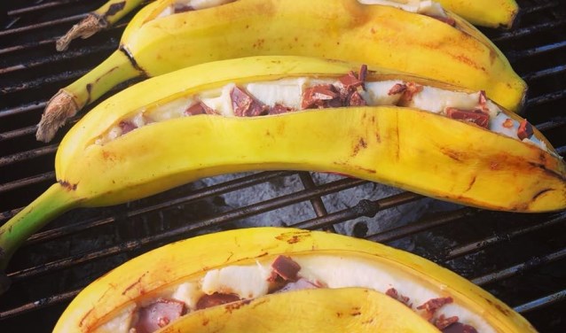 Het overheerlijke bananentoetje met Tony Chocolony en Likeur 43. Foto: PR
