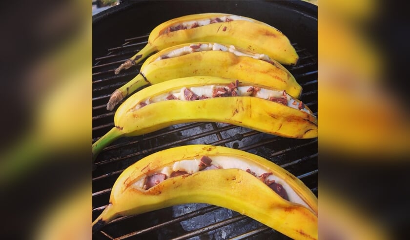 Het overheerlijke bananentoetje met Tony Chocolony en Likeur 43. Foto: PR