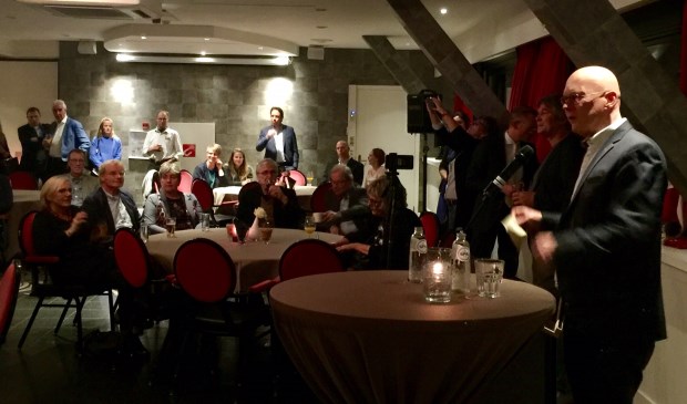 OVV voorzitter Frank ten Have tijdens de nieuwjaarsreceptie van de ondernemers. Foto: OVV