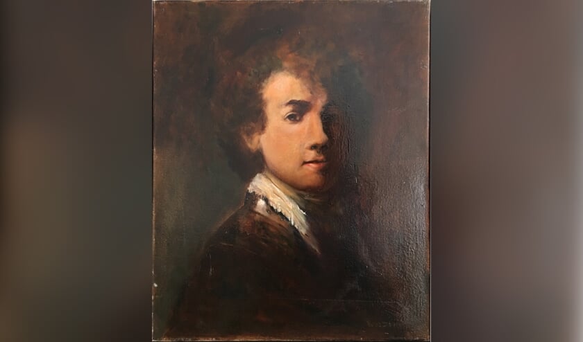 Het schilderij dat de vorig jaar overleden schilder Wil Drieman maakte, is te zien tijdens de tentoonstelling Lang Leve Rembrandt. Foto: pr