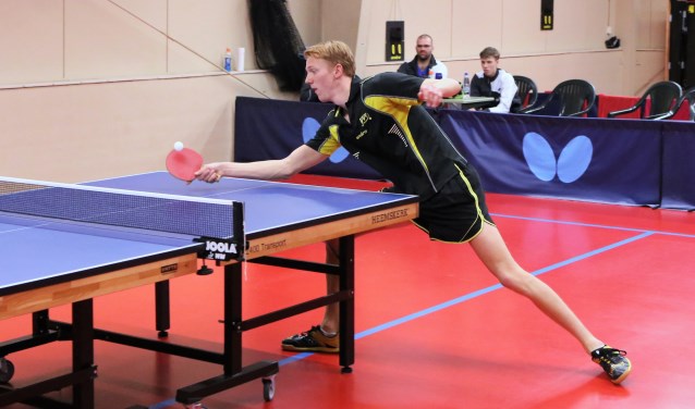 Matthijs van der Heiden kreeg in zijn tweede partij wél loon naar werken en liet de sterke De Hoop geen kans. (foto: pr VVV).