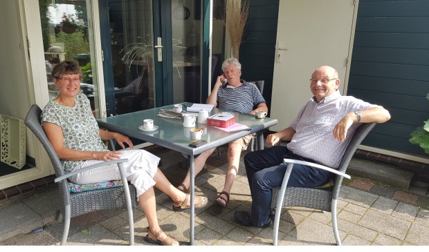 Janneke en Harry gaven onlangs ook al een interview aan Sjaak Oudshoorn van de Telstar. Foto: Linda Vaandering