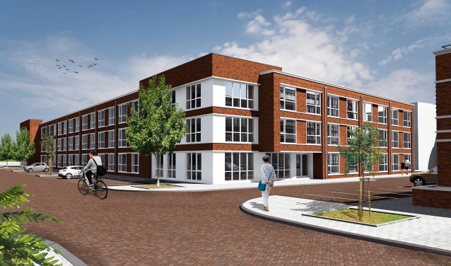 Artist impression van de nieuwe woonzorglocatie Marienpark in Leidschendam.
