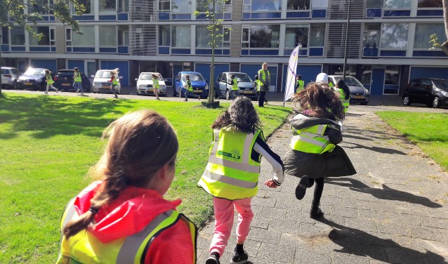 Tijdens de Nationale Sportweek heeft basisschool De Margriet meegedaan met The Daily Mile (foto: SenW).