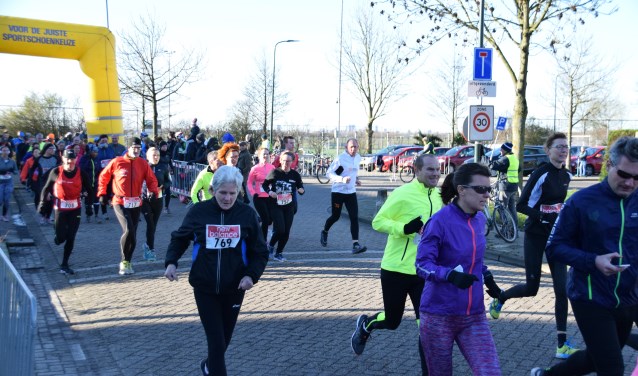 Hardlopers gaan van start. Foto: pr