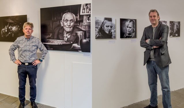 De expositie ‘Doorleefde seconden’ met onderwerpen van fotografen Michel Verhoef en Adrie Kweekel die uit het leven zijn gegrepen. Foto: Annelize van der Helm