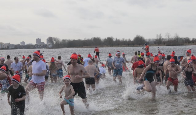 Het was wel koud, maar dat mocht de pret zeker niet drukken. Foto: Jan van Es