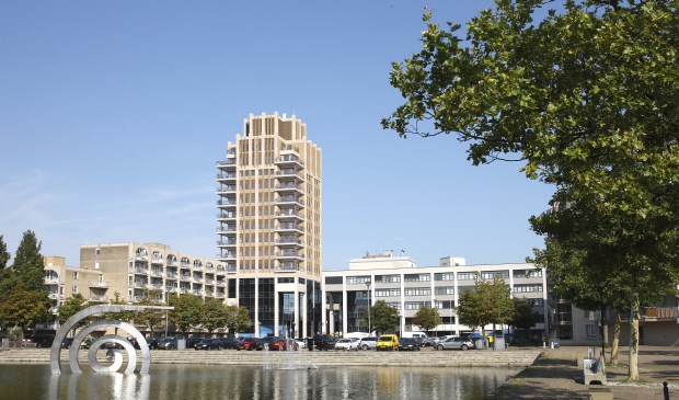 Woontoren De Kroon, zoals het complex gaat heten, moet straks voldoen aan de maatstaven van de toekomst. Foto: pr