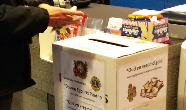 Op diverse inleveradressen in Leidschendam-Voorburg en Leidschenveen staan speciale inzamelboxen waar men koffiepunten en oud en vreemd geld kan inleveren (foto: pr).