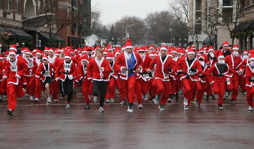 Start van de Santa Run elders (foto: Rotary Nederland).