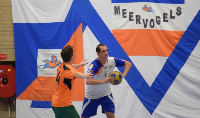 Man of the match Danny Schulting in actie. Foto: Fabiola Plugge