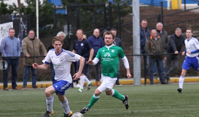 Jordi Spruit aan de bal voor DWO. Foto: pr