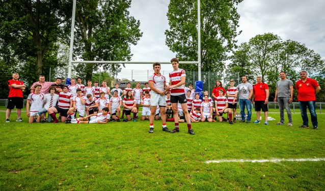 Het Nederlands Kampioenschap bij de Junioren Bowl is binnen voor de Voorburgse Rugbyclub (foto: pr VRC).