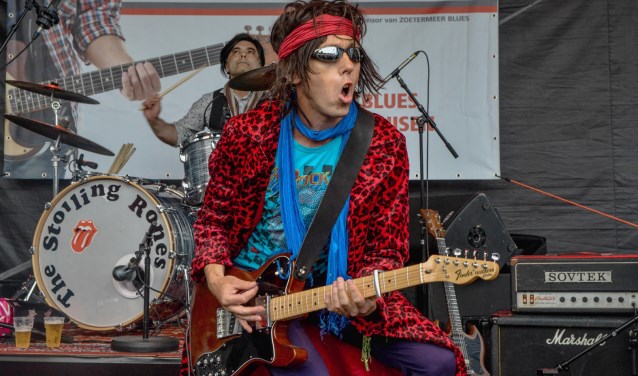 De opvallende mannen van The Stolling Rones waren niet alleen look-a-likes, ze klonken ook zelfs als de Stones. Foto: Sander van den Berg