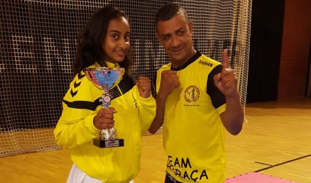 Karate kampioen Iraisha Boedhoe van Da Graca. Foto: pr