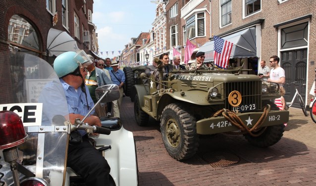 Amerikaanse dag in de Herenstraat in Voorburg (archieffoto: PR werkgroep Temecula/Paul Rüpp).