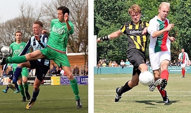 Mooi affiche, spitsenduel Leo Dijkhuizen (m.) vs. Nick Ammerlaan (r.); (archieffoto's: AW).
