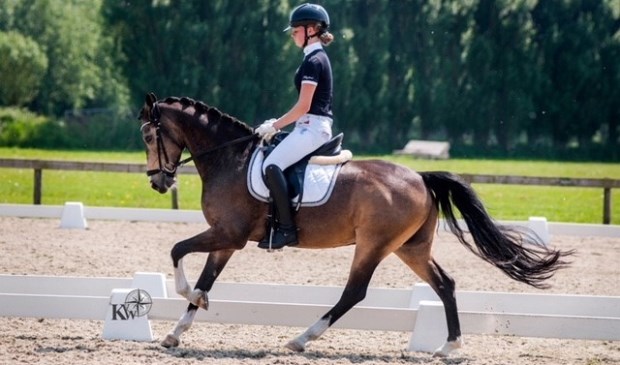 Amazone Isabelle Kleijn uit Zoetermeer heeft zich gekwalificeerd voor deelname aan de NK pony’s in Ermelo. Foto: Kathleen van Winden
