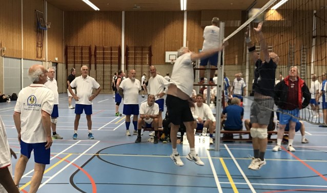 Volop actie tijdens de wedstrijd. Foto: pr