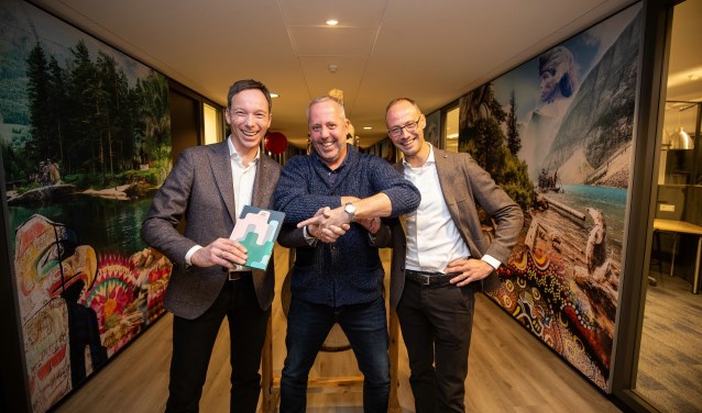 Robbert van Adrichem, Remco Claassen (managementgoeroe) en Stephan Persoon. (foto: Alexander Mul.)