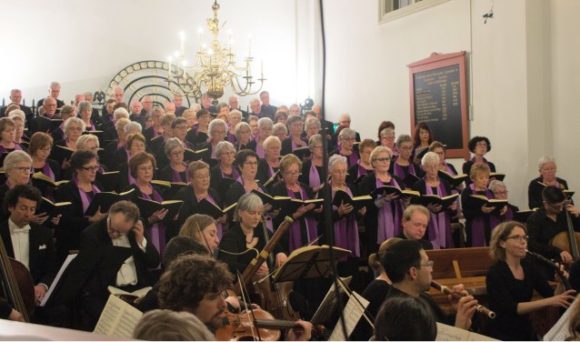 De uitvoering van de Matthäus Passion van Telemann door het Zoetermeerse koor Cantate Deo. Foto: pr
