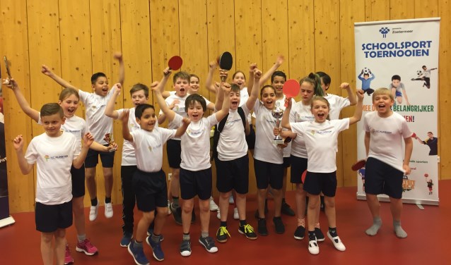 De deelnemers van de winnende school IKC De Klimboom. Foto: pr