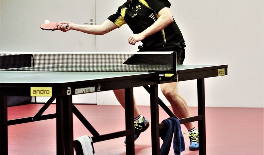Michel haalde het onderste uit de kan door zelfs tegen kopman Sjoerd Bek vijf games te spelen (foto: Remco Bruijne).
