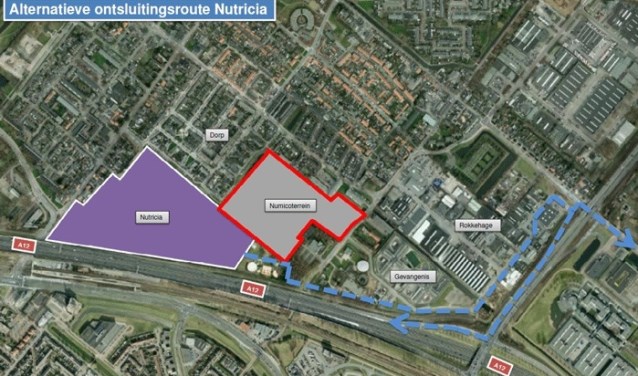 De alternatieve ontsluitingsroute Nutricia. Foto via: www.zoetermeer.nl