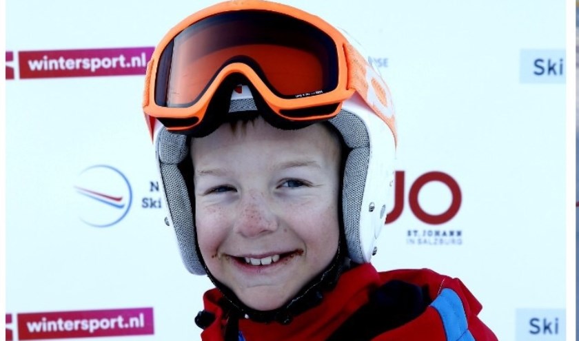 Thijn van Vliet skiet in het skiteam van Snowsports Academy racing. Foto: pr