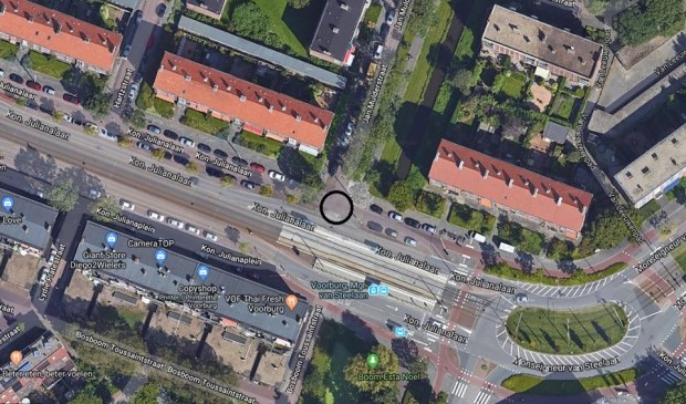 Op de kruising Jan Mulderstraat/ Koningin Julianalaan vond het ongeval plaats.